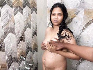 First Time Secretly Caught Mumbai Stepsister Bathing
