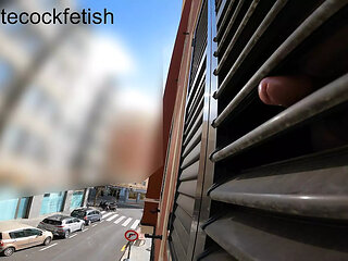 Extreme narcissist makes people horny by taking cock out the window (GIGA CUM)