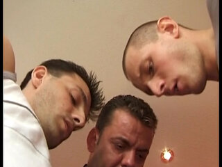 Marvelous German babe fucked in hot gangbang action