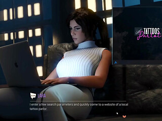 Croft Adventures Hentai Game Parody Ep.8 Librarian Caught Doing BDSM Slave Online!