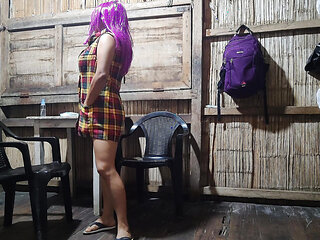 The Male Visits Her to Teach Her Algebra and Then the Bitch Offers Him to Fuck