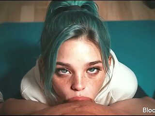 This modest rounded straight-A student turned into an insatiable nympho, begging me to drive my huge cock to the very bottom of her dripping slit [AI]