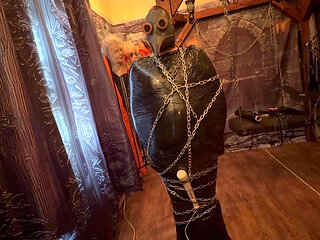 Part 1:- Domina Satana & Bag Man Pallets Wrap and Chains.