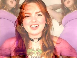 Petite amateur redheaded teen pisses and sucks cock