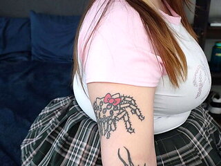 Best Friend's BBW Girlfriend Katthekunt Wants Big Black Cock - Blowjob & Doggystyle Creampie