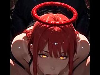Naughty anime girl with a perfect ass rides cock in reverse cowgirl position