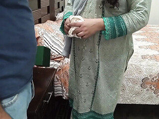Indian maid caught lying  watch hidden, then creampie sex
