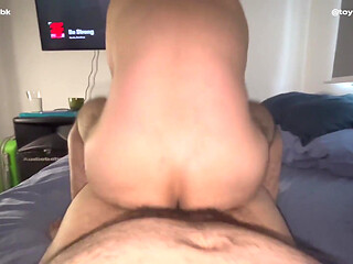 Big Chubby Bear with Thick Dick Destroying My Hole