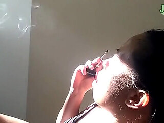 Smoking and Coughing Volume 2 Non Nude Taking a Quick Smoke Break in Between Work. I Love My Hand Rolled Tobacco Smokes but They