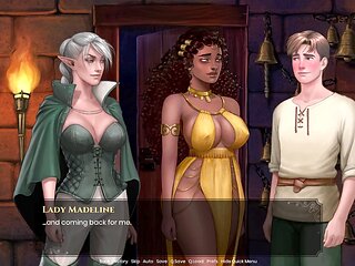 Anime adventure with big boobs and joystick action