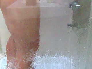 Amateur shower pov camera private ass dick cock mature shave clean close up