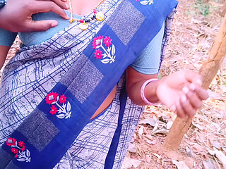 Indian Outdoor Sex. Desi Bhabi Secret Fucking Hubby in Forest. Telugu Dirty Talks.