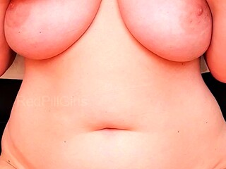 Chubby Brunette Big Boobs Dildo Masturbation