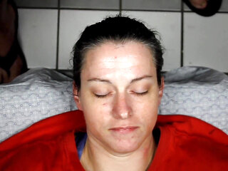 Homemade Amateur Cumslut Taking Loads to Her Pretty Face