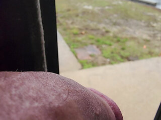 Super Mushroom Cock POV public pissing