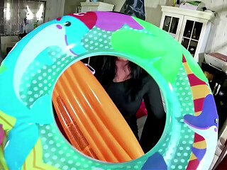 Dominant Witch Inflatable Fetish. Deepthroat, Doggy Creampie, Popping and Intense Orgasm preview