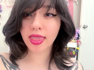 Amateur striptease and Solo masturbation
