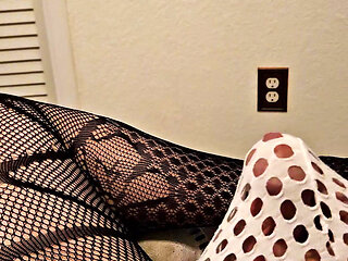 Climaxing in My Lingerie with socks and then cum on my FEET
