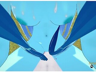 Pokemon Hentai Furry - Pov Glaceon Boobjob And Fucked By Cinderace