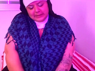 Naughty Nun Cumming in Hiding - Mary Jhuana