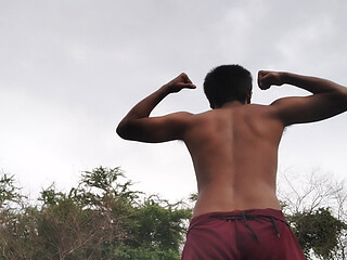 Indian XHard - Living in forest alone doing hard-core exercises