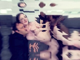 Evie Christian gets her stepbrat fucked hard by a monster cock.