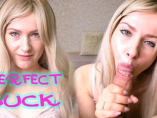 Blonde Cheating on Her Boyfriend Sucks a Big Dick and Swallows Cum