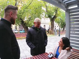 Brunette beauty Lena Coxx gets her asshole gapped by Porno Dan and Matt Bird