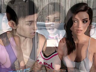 Visual novel with a busty mom character