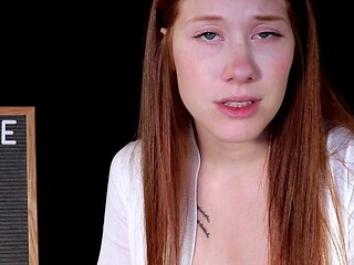 Pretty redhead webcam masturbation show