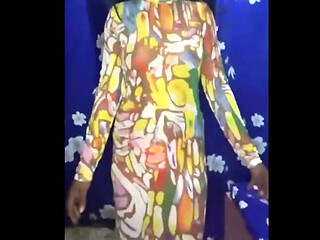 Young African Lady gets naked and pleased