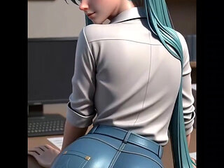 AI anime girls dancing compilation