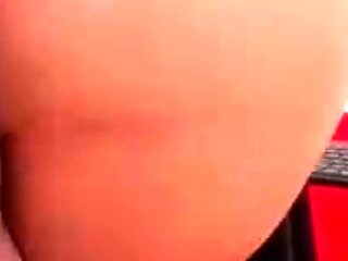 Big Tits Tranny Jerking her Big Hard Cock