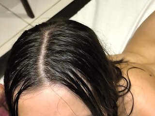 Naughty friend asked to suck and I fucked her uterus