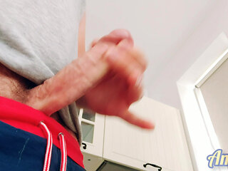 Jerking, milking and pulsating orgasm. Emptying my big balls.