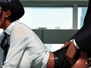 Beautiful Exotic Women Get Fucked at Their Desks