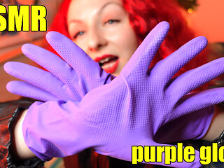 ASMR sounding: kitchen rubber gloves fetish