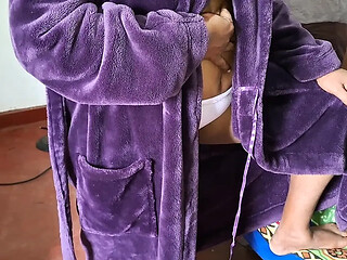 Stepmonster sucks and rides dick in real homemade sex