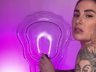 I've Stuck This BBC Dildo Onto the Chair and I'm Getting My Pussy Nice and Wet Watch Me Sit on It