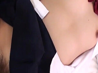 Asian Student Gets Her Bush Boned and Creampied by a Horny Dude POV
