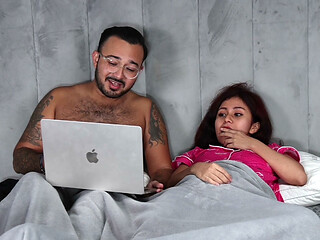 MY WIFE GETS FUCKED ON ALL FOURS BY A SNOOZE IN MY BED
