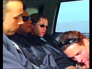 Group Fuck in the Vip Stretch Car