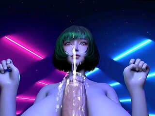 Hot Asian with Huge Boobs Give Titjob POV