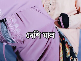 Muslim Hijabi Beautiful Housewife Fucking with Neighbor - With Clear Bangla Audio