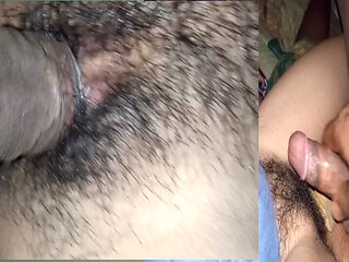 my hot girlfriend enjoy with me and i fuck him hardly..