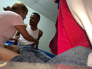 I take the virginity of my black Christian friend surprises with his big cock, hitting me hard in the vagina