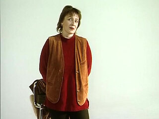 Mature Lady From Germany Showing Her Big Tits on Casting