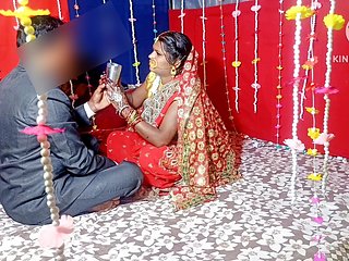 Real village wedding night, Indian newly married bride&amp;...
