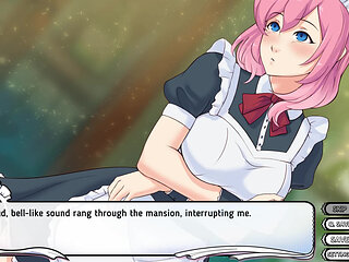 Maid Mansion: cock sucker house maid, cumshot in mouth, Hentai ep.2