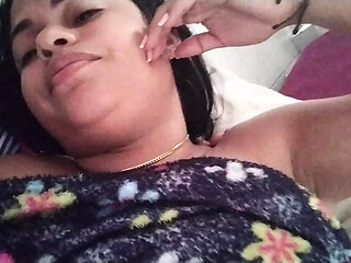 Hot Latina Wife Gets Rough Doggy & Creampie From Hubby While Family Hears - Angyamazon & Sexholic